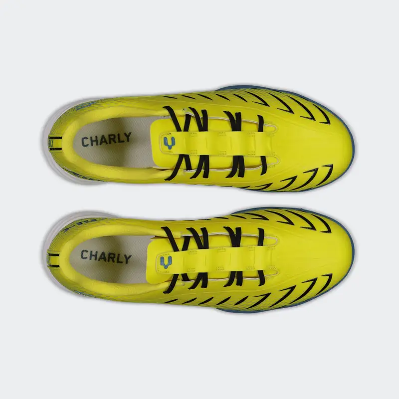 Charly Zinetik TF Sport Soccer Turf Yellow Blue Shoes - Image 3