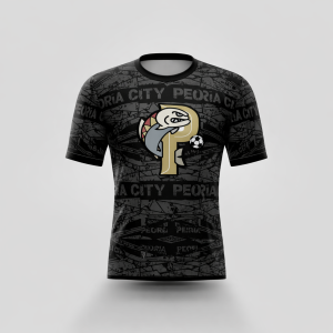 Peoria City Black Graphic Football Training Jersey